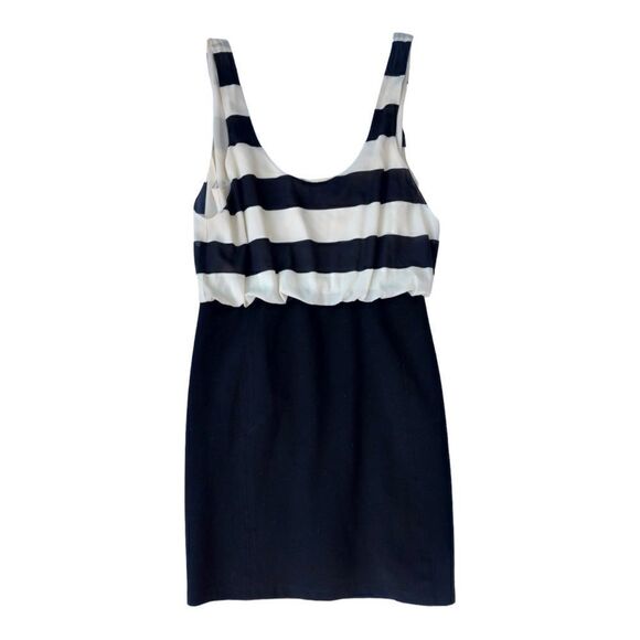 Alice + Olivia Striped Silk Mini Dress - Picture 4 of 8